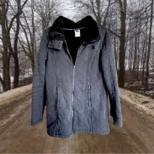 The North Face Black Quilted Fleece Zip Jacket Women’s Size Medium